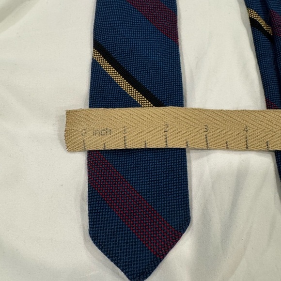Vintage Cappellerie Barbisio Italian Men's Blue Knit Tie - Picture 7 of 8